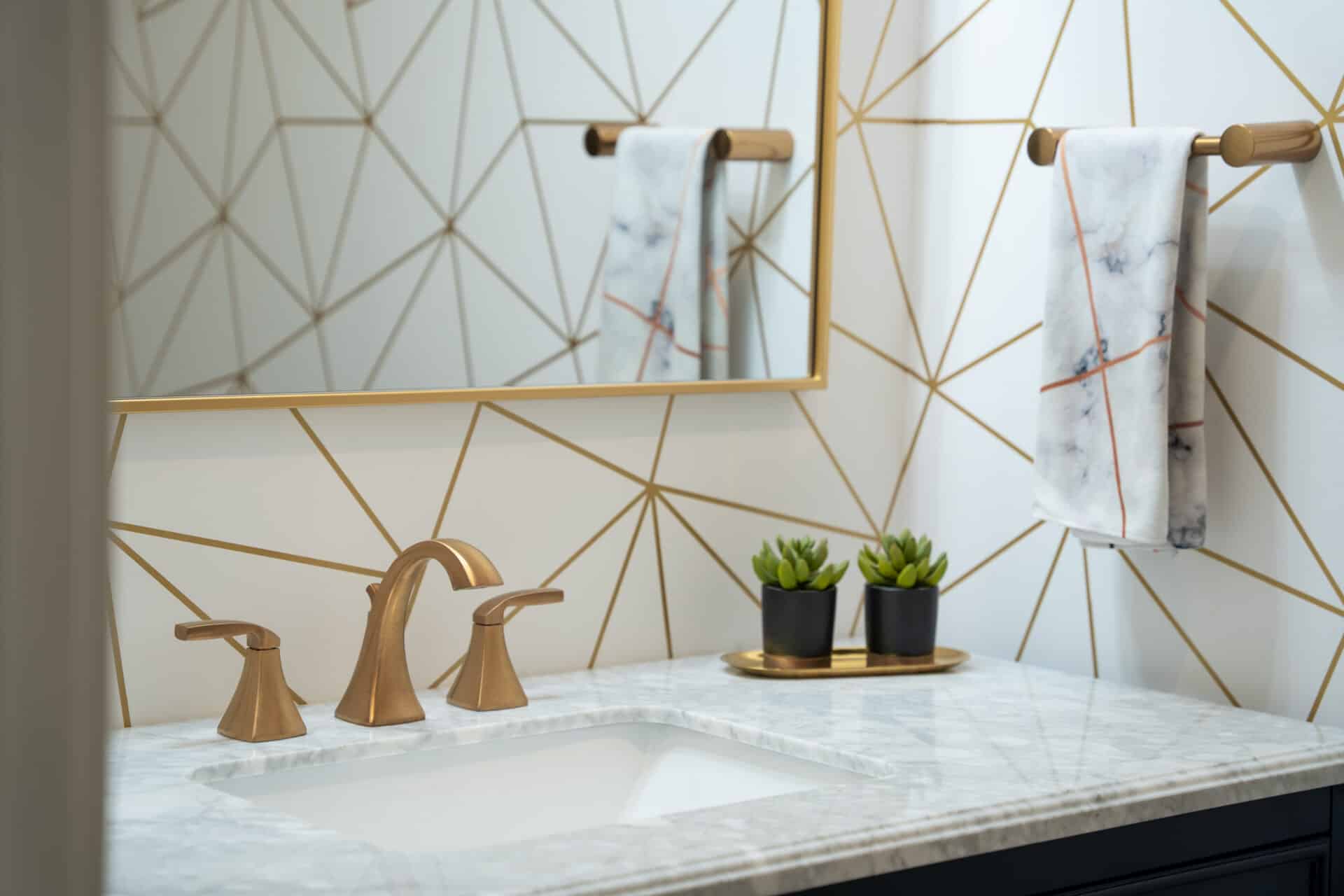 Updated bathroom appliances 