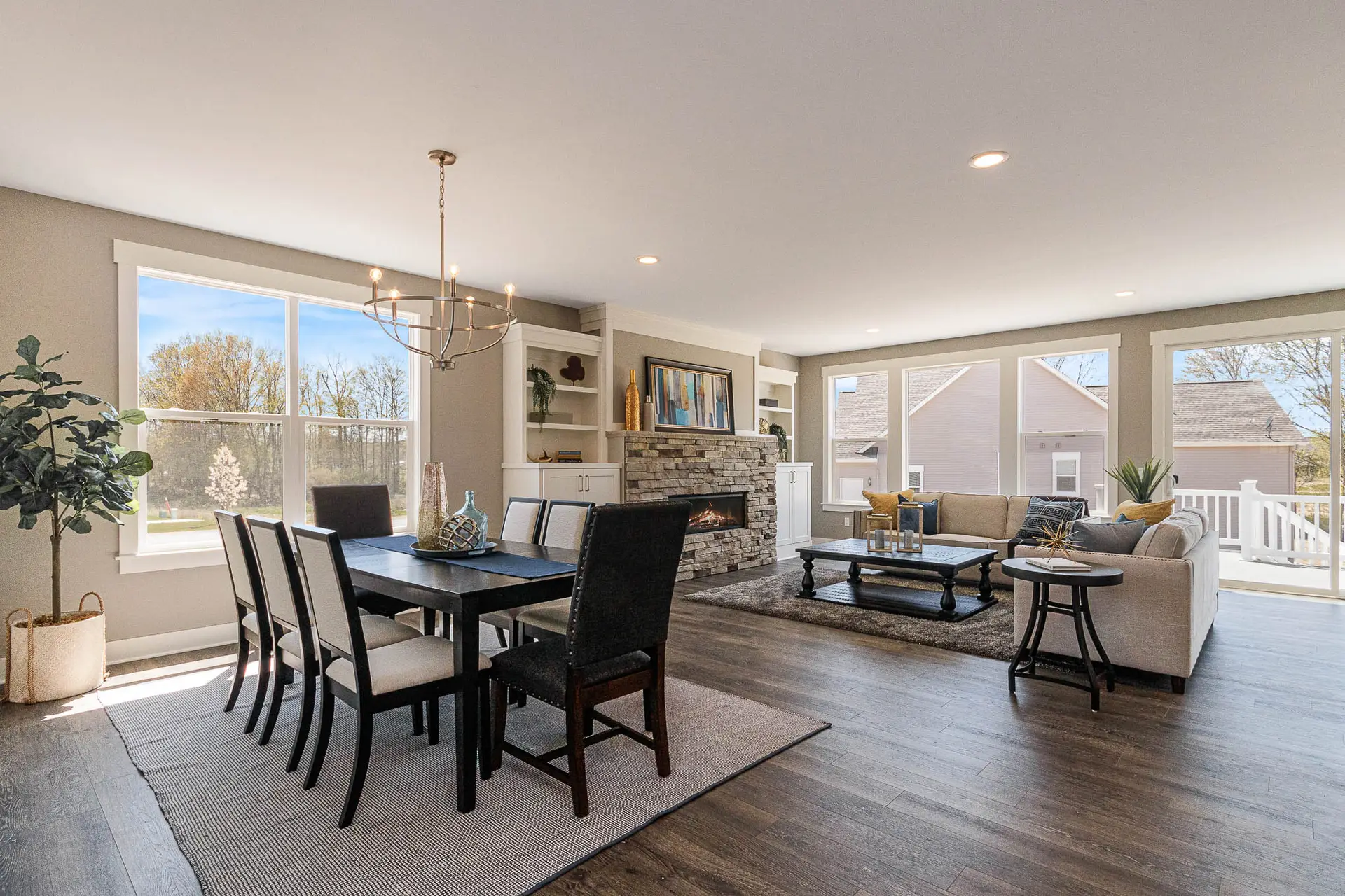 open concept ranch style home